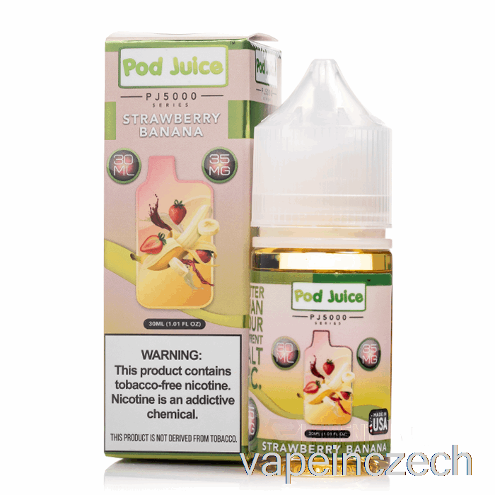 Jahoda Banán - šťáva Z Lusku Pj5000 - 30ml 35mg Vape Per
